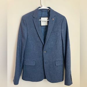 Ben Sherman Tweed Herringbone Slim Fit Blazer Sport Coat S